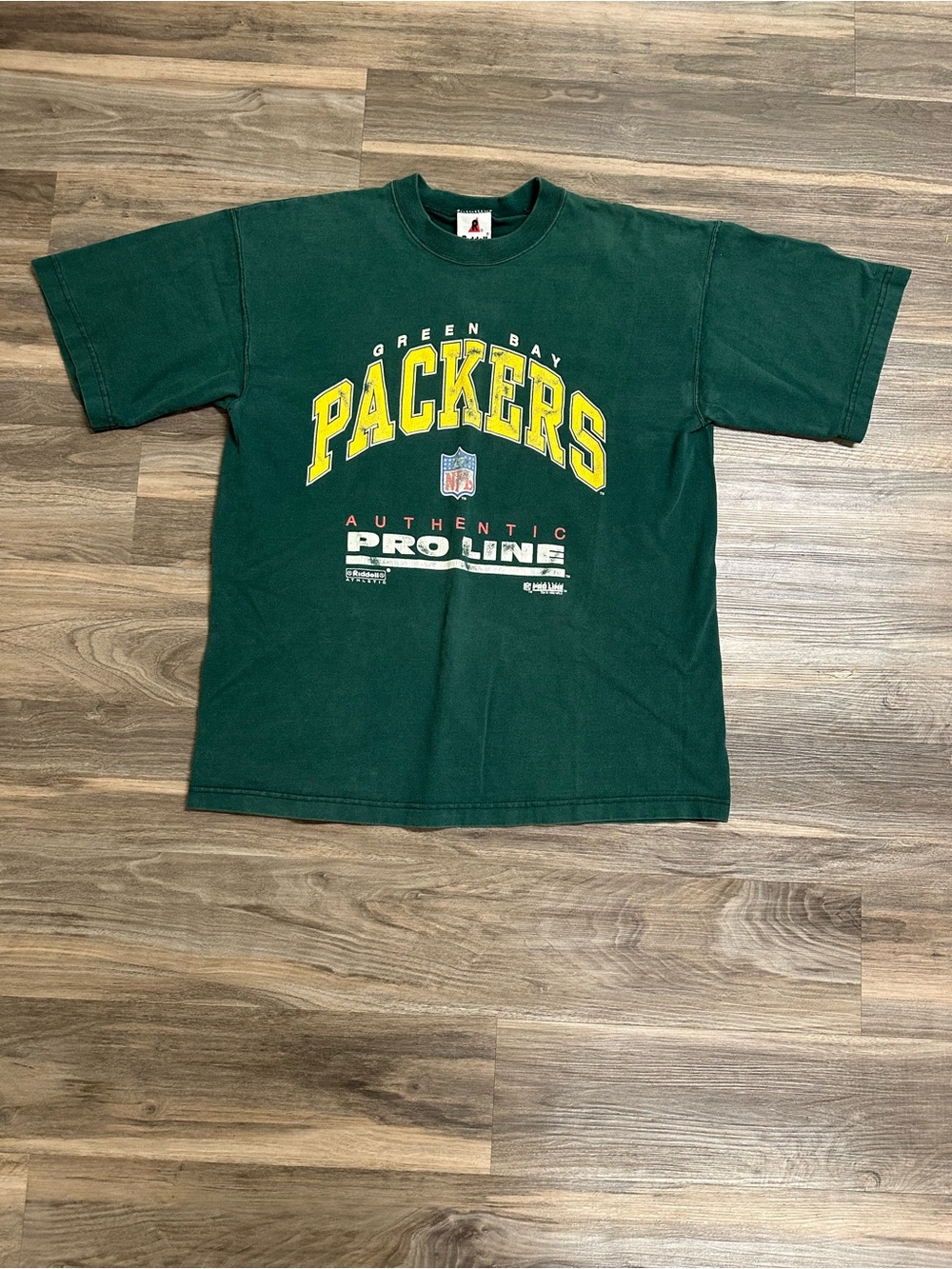 Vintage 90’s Riddell Green Bay Packers NFL Authentic Pro-Line T-Shirt